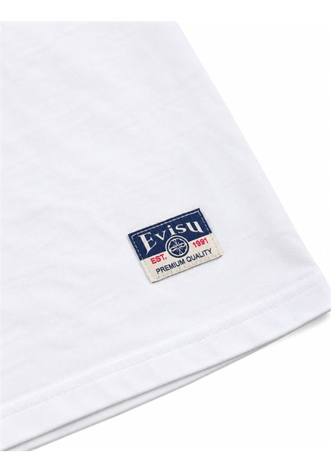 T-shirt con stampa EVISU | 2EAHTM6TS1130OFF WHITE
